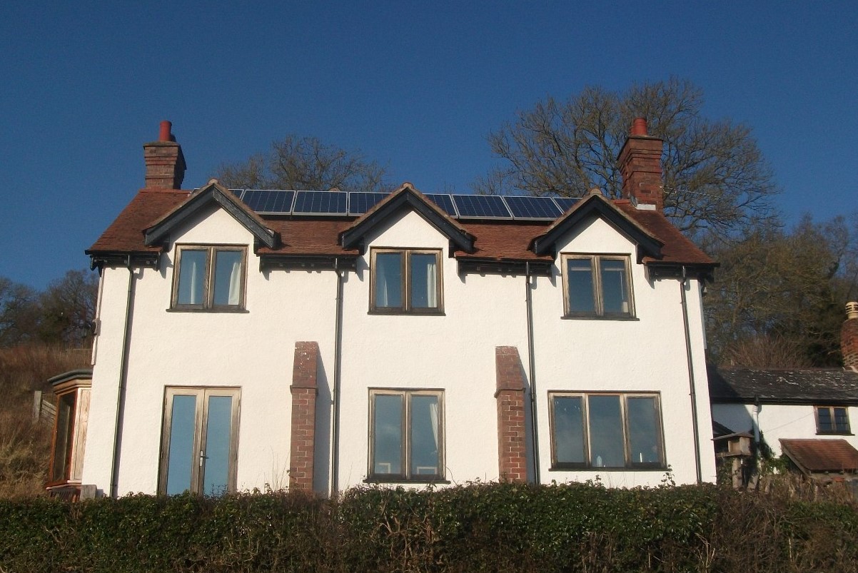 solar on Ross-on-Wye house